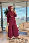4150 Ela Takım Bordo