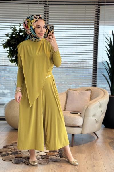 4214 İrem Asimetrik Takım Yağ Yeşili