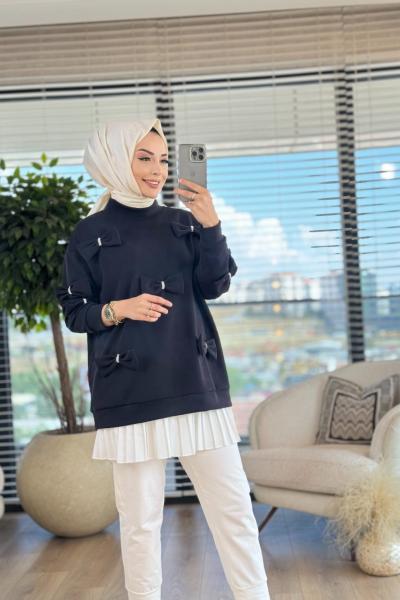 4285 Fiyonk Bluz Siyah