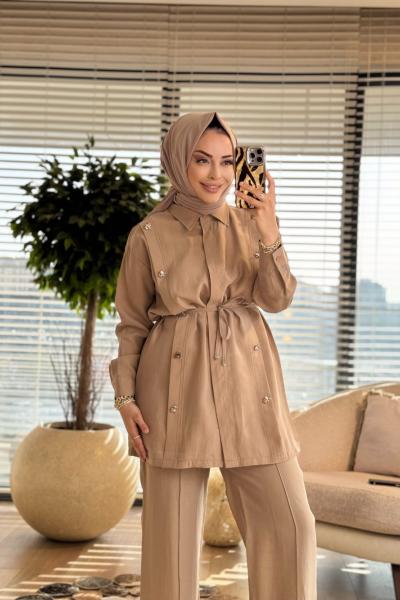 4485 Hafsa Takım Bej