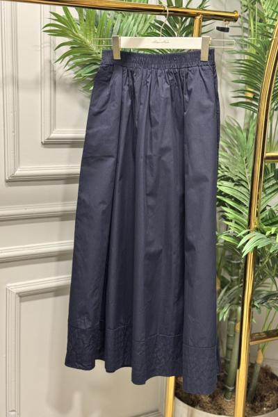 5020 Koton Beli Lastikli Cepli Etek Lacivert