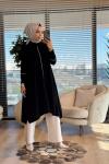 5865 Sırma Triko Panço Siyah