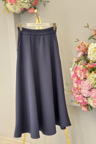 6264 Scuba Cepli Kloş Etek Lacivert