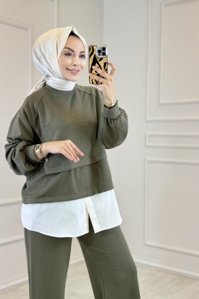 74081 Altı Gömlek Parçalı Takım Lacivert