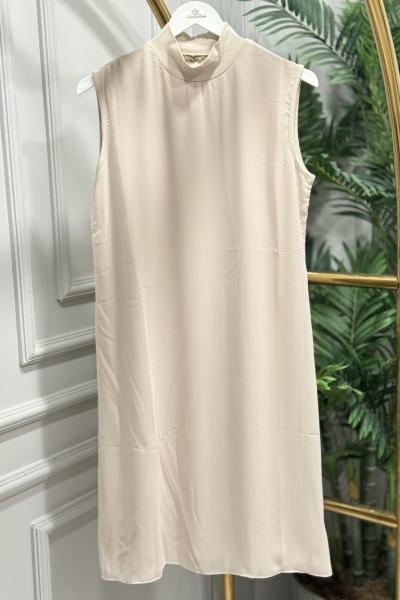 772 Önü Şifonlu İçlik Bej