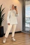 9000 Çizgili Osyho Sweatshirt Mavi