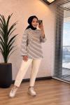 9000 Çizgili Osyho Sweatshirt Lacivert