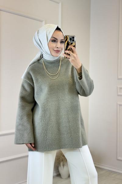 HK25090 Pamuk Dokulu Kazak Çağla