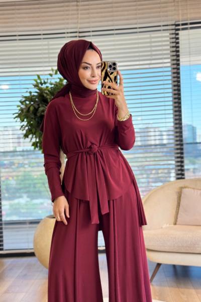 HWN6292 Sahra Takım Bordo