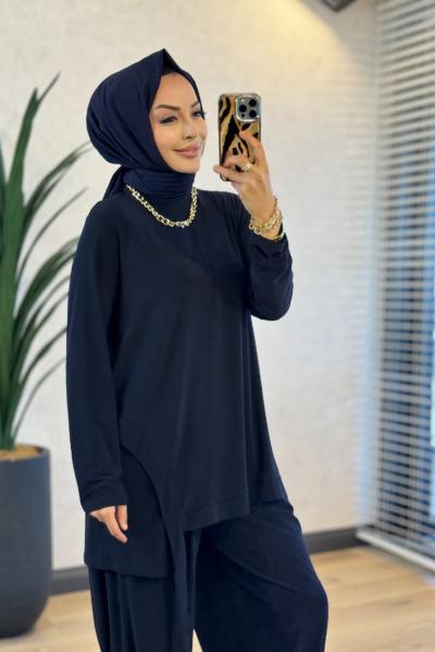 HWN9092 Lavin Şalvarlı Takım Lacivert