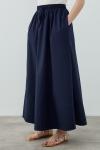 MRW1631 New Poplin Etek Lacivert