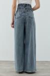 MRW1691 Pileli Denim Pantolon Mavi