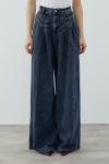 MRW1691 Pileli Denim Pantolon Lacivert