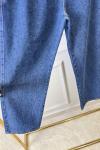 MRW1693 Palazzo Taşlı Denim Pantolon Lacivert