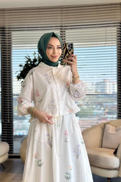 MRW1765 Soft Linen Takım Ekru