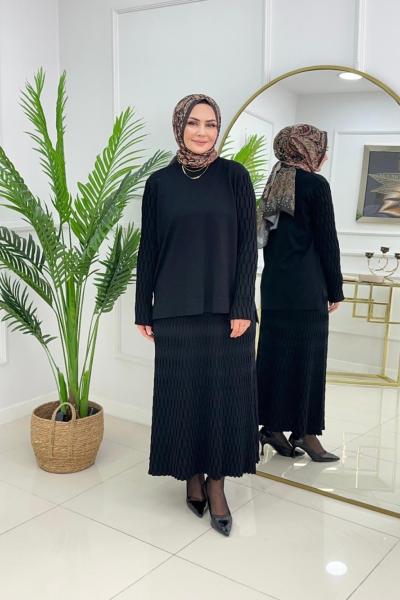 ADEN MERSERİZE TAKIM - SİYAH