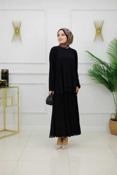 ASU ETEKLİ TAKIM - SİYAH