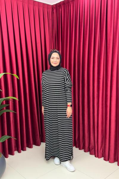 COMFY PENYE ELBİSE - SİYAH