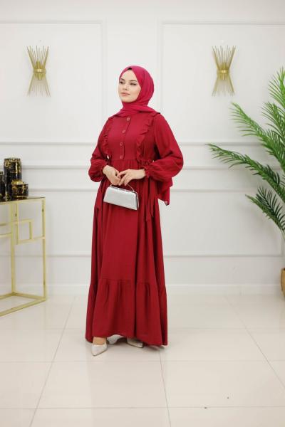 DUHA ELBİSE-BORDO