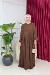 LEYLA ELBİSE - ACI KAHVE