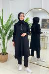 SUZAN OYSHO TUNİK - SİYAH