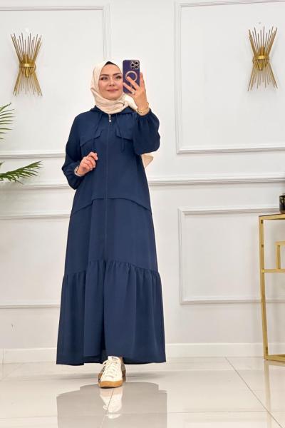 YÜSRA ELBİSE - LACİVERT