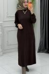 İrem Elbise Kahverengi