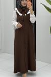 Matmazel Elbise Kahverengi
