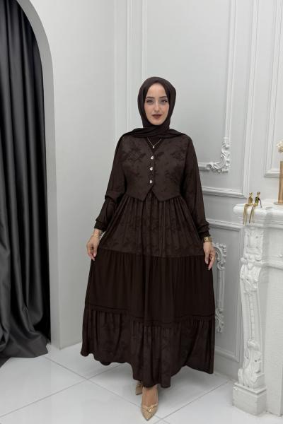 Mina Elbise Kahverengi